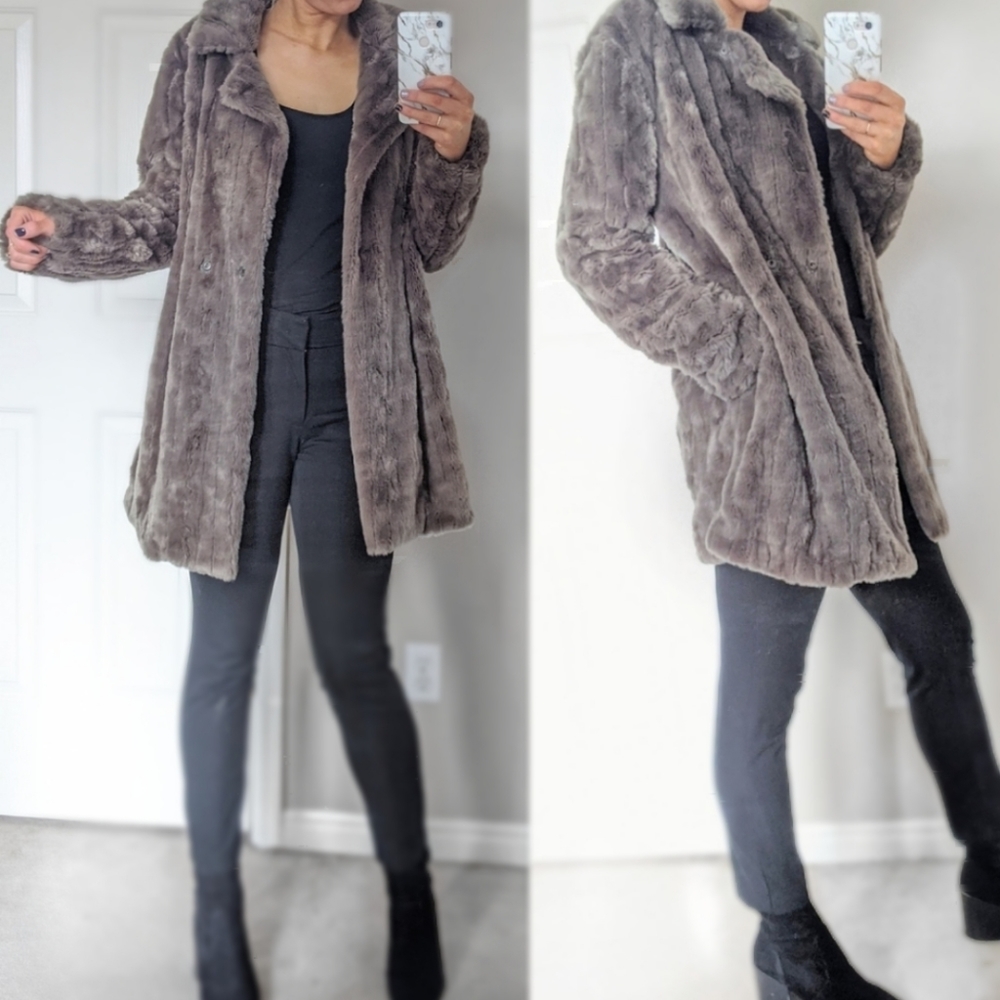 John + Jenn Faux Fur Coat